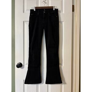 7 For All Mankind Jeans Black Flare Denim Kaylie Style Women's 26